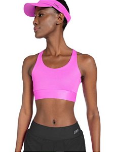 Live Fitness Top Racer Sense Essential Pink Neon P5134