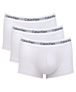 CUECA CALVIN KLEIN KIT 3 PEÇAS U2664 PRETA/BRANCA/CINZA 6077