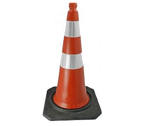 CONE 75CM + BASE BORRACHA
