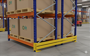 Conjunto Guard Rail Duplo 40cm altura