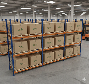 Kit Porta Pallet Triplo 5,00 x 2,30 x 1,00 m com 03 níveis