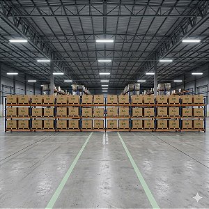 Kit Porta Pallet 3,00 x 2,30 x 1,00m 08 Módulos com 03 níveis