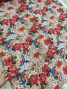 TULE EM MALHA ESTAMPADO