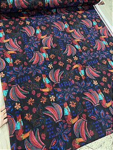 TULE EM MALHA ESTAMPADO
