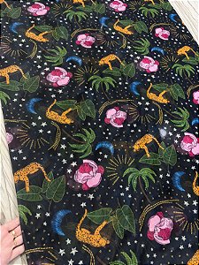 TULE EM MALHA ESTAMPADO