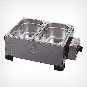 Derretedeira de Chocolate Industrial Elétrica Marchesoni 2 Cuba Capacidade 2,5kg 127/220v