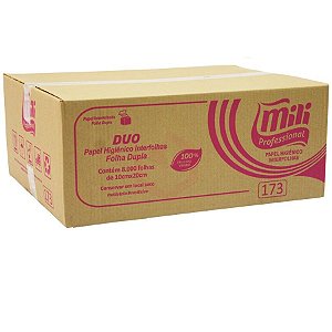 Papel Higiênico Interfolhas Folha Dupla Duo Cai Cai Mili Professional 173