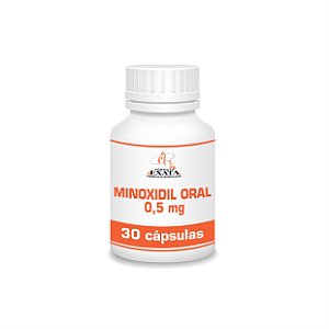 MINOXIDIL ORAL 0,5mg - 30 cápsulas *(VENDA SOMENTE SOB PRESCRIÇÃO MÉDICA)*