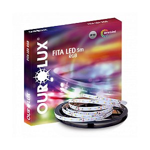 Fita Led S/ Fonte (Cod 4237331) 5 Mt Rgb 36 W 12V IP20 - Ourolux