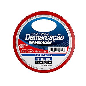 Fita De Demarcacao Verm 48mmX15mt - Tekbond