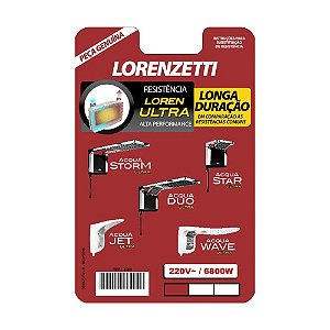 Resistencia Acqua Ultra 220V 6800W - Lorenzetti