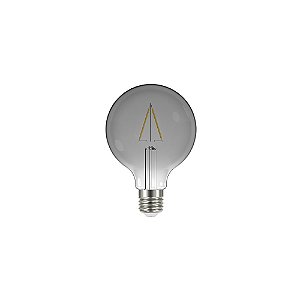 Lampada Led Filamento Vintage Globo G 95 Autovolt Fume - Taschibra