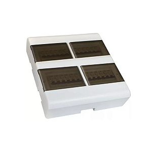 Quadro Distribuicao Embutir S/Barramento 16/24 Disj Tampa Fume - Perlex