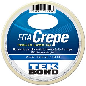 Fita Crepe 18Mmx50M - Tekbond