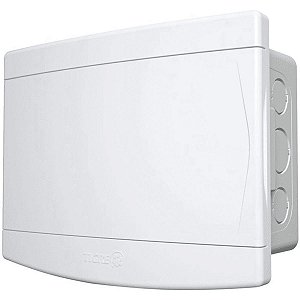 Quadro De Distribuicao Embutir 6/8 Disjuntores Com Barramento Branco- Tigre