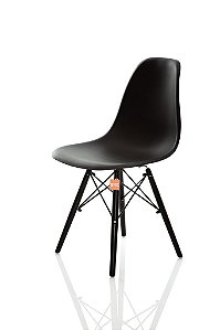 Cadeira Charles Eames Eiffel DSW - Preta - All Black