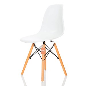 Cadeira Charles Eames Eiffel DSW - Branca - BRS