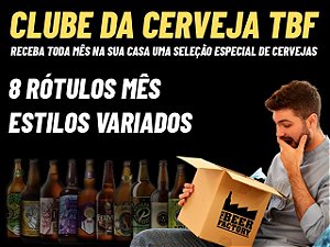 Clube da Cerveja TBF (1.2) - Plano mensal (8 RÃ³tulos) - Estilos variados