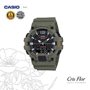 Relógio Casio Masculino Standard Verde Escuro HDC-700-3A2V