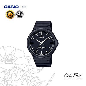 Relógio Casio Pulseira Borracha Preto MW-240-1EV