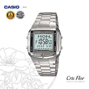 Relógio Casio Data Bank Prata DB-360-1ADF