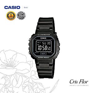Relógio Casio Digital All Black Mini LA-20WH-1BDF