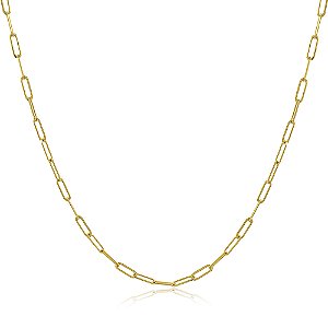 Colar Banhado Cadeado Finíssimo