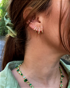 Brinco Earcuff Quatro Garras