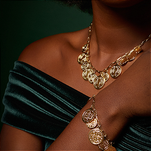 Colar Banhado Medalhas de São Bento