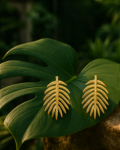Brinco Folha Monstera
