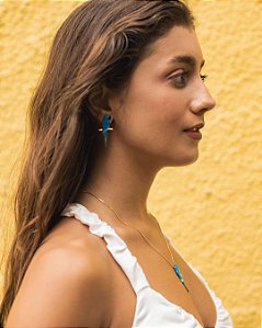 Brinco Arara Azul Celeste