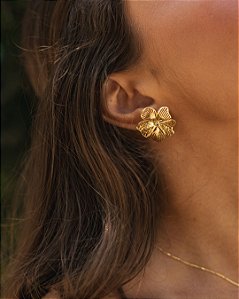 Brinco Flor de Hibisco