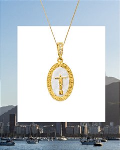 Colar Medalha Cristo Redentor