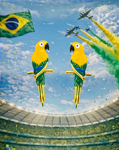 Brinco Arara Canarinho