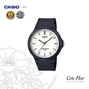 Relógio Casio Pulseira Borracha Branco MW-240-7EVDF