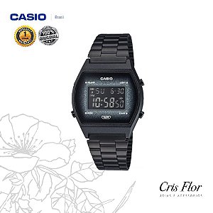 Relógio Casio Vintage Glitter Preto B640WBG-1BDF