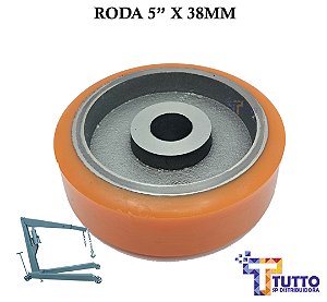 RODA 5" PARA GUINCHO HIDRÁULICO / GIRAFA DE 2 TONELADAS