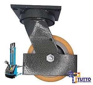 RODÍZIO GIRATÓRIO COMPLETO C/ RODA - PALETRANS - COD. 0406284