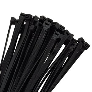 ABRAÇADEIRA REFORÇADA DE NYLON - 300 X 7,6 MM COR PRETA (PC50 UN)