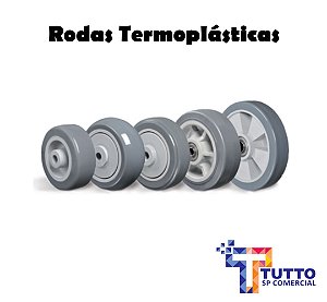 RODAS TERMOPLÁSTICAS DE 2" À 9" - LINHA BP