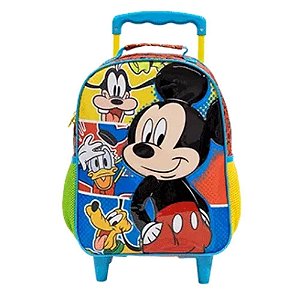 Mala Mochila com Rodas Escolar Menino 16 Mickey Mouse 9310
