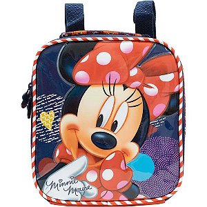Lancheira Infantil Escolar Menina Minnie Mouse 9364 Vermelha