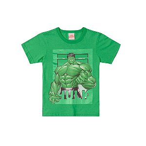 Camiseta infantil Hulk Vingadores Marvel Brandili 35242-VD