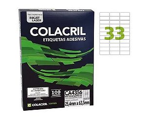 ETIQUETA CA4356 COLACRIL