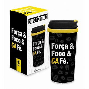 COPO TÉRMICO SMART FOCO FORÇA E CAFÉ 200ML