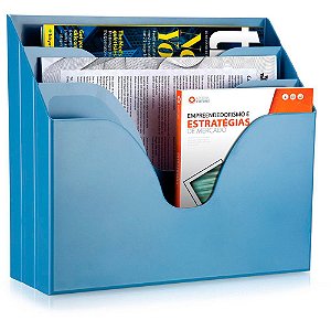 ORGANIZADOR TRIPLO OFFICE AZUL PASTEL