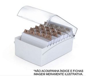 FICHÁRIO DE MESA 5X8 BRANCO WALEU