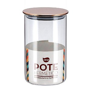 POTE HERMÉTICO TAMPA INOX 1L