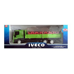 Caminhão de Brinquedo azul - IVECO Tector Dropside-ref 341 - USUAL