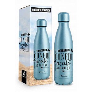 GARRAFA TÉRMICA 500ML- ACEITO E AGRADEÇO